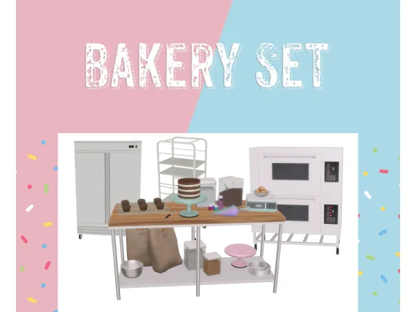 Alpha Bakery Set [DOWNLOAD] by CMDesigns - The Sims 4 Custom Content