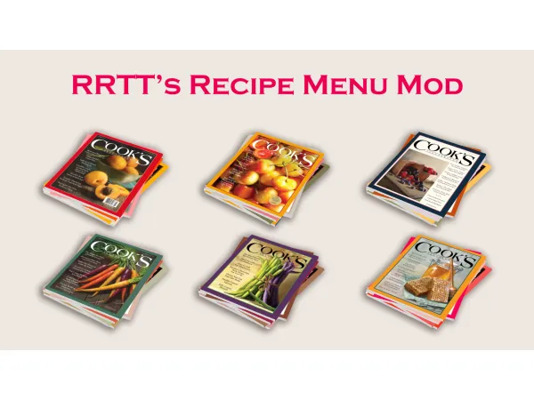 Mix rrtt's Recipe Menu Mod by rrtt - The Sims 4 Custom Content