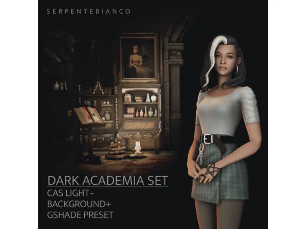 Mix DARK ACADEMIA SET - The Sims 4 Custom Content