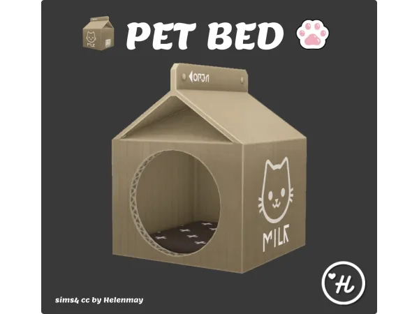 Maxis Match PET BED by Helenmay - The Sims 4 Custom Content