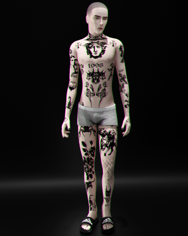 Mix ɪɢɴᴏʀᴀɴᴛ ᴛᴀᴛᴛᴏᴏs by whimp - The Sims 4 Custom Content