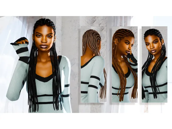Alpha Edwina Hairstyle - The Sims 4 Custom Content