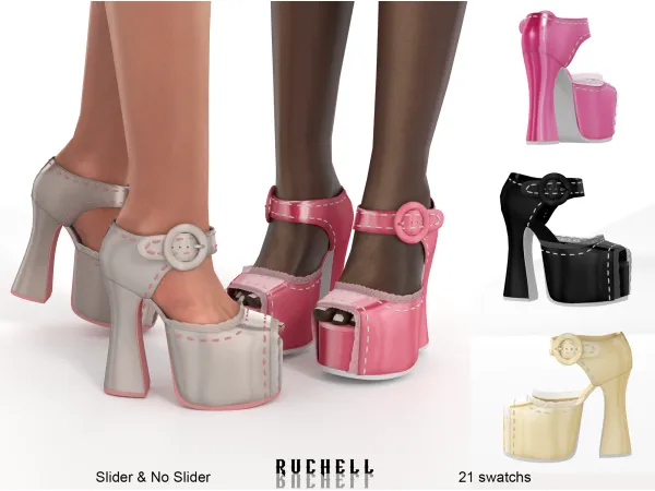 Alpha cute sewing heels - The Sims 4 Custom Content