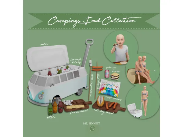Mix Camping Food Collection - The Sims 4 Custom Content