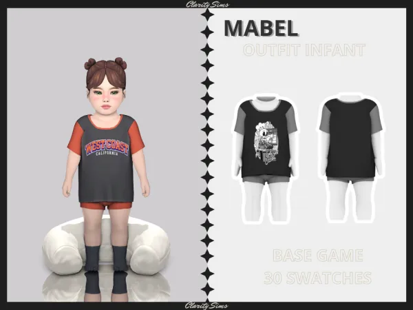 Alpha Mabel Outfit Infant - The Sims 4 Custom Content