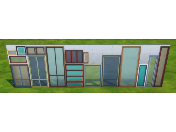 Maxis Match Mix n match basic windows by Xetto - The Sims 4 Custom Content