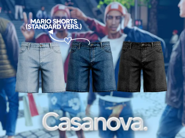 Alpha CASANOVA Mario Shorts Standard Version - The Sims 4 Custom Content