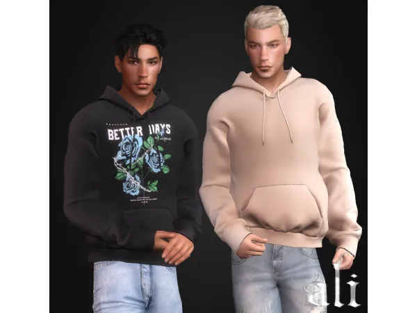 Alpha LOGAN hoodie JUNE 2024 by ali_s4cc - The Sims 4 Custom Content