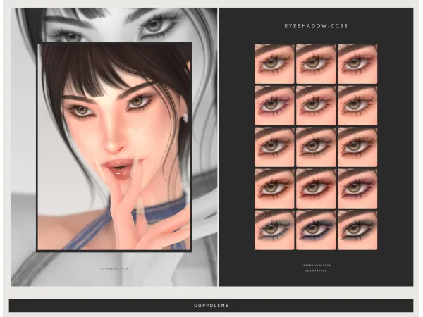 Alpha GPME GOLD Eyeshadow 38 by goppolsme - The Sims 4 Custom Content