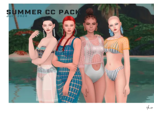 Maxis Match Summer Pack 2024 by ikosims - The Sims 4 Custom Content