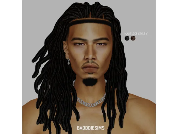 Mix Male Locks Style v1 by BadddieSims - The Sims 4 Custom Content
