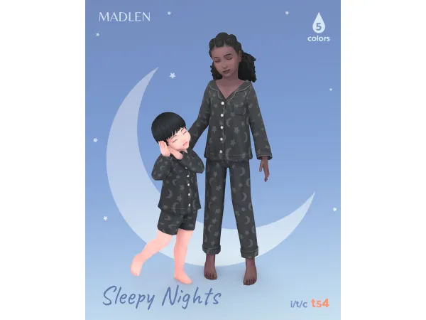 Maxis Match Sleepy Nights Set (Download) by madlen - The Sims 4 Custom Content
