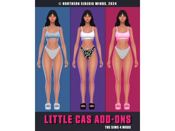 Mix LITTLE CAS ADD ONS by northernsiberiawinds UPD 20072024 - The Sims 4 Custom Content