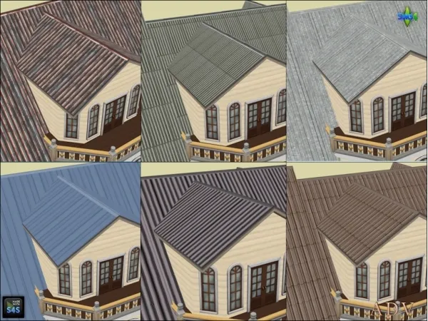 Mix Roofs - The Sims 4 Custom Content