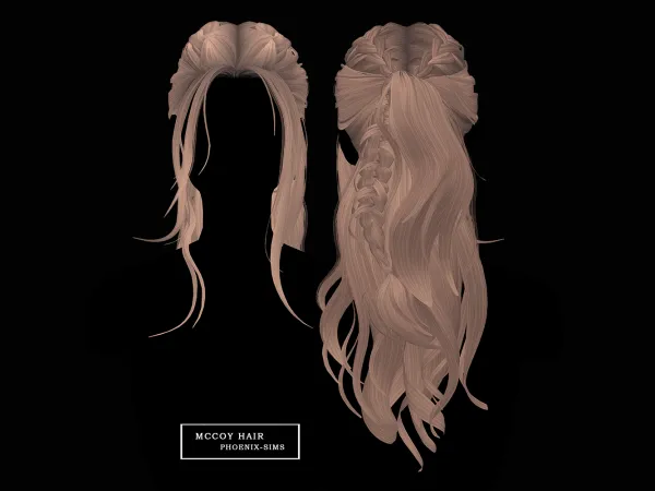 Alpha Mccoy Hair - The Sims 4 Custom Content