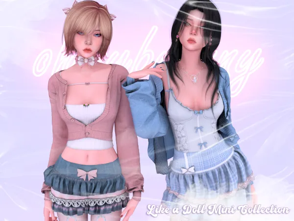 Alpha LIKE A DOLL MINI COLLECTION - The Sims 4 Custom Content