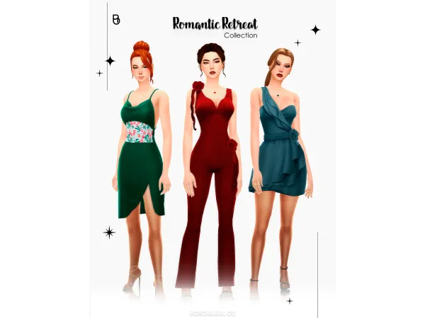 Maxis Match ROMANTIC RETREAT by boschianacc - The Sims 4 Custom Content