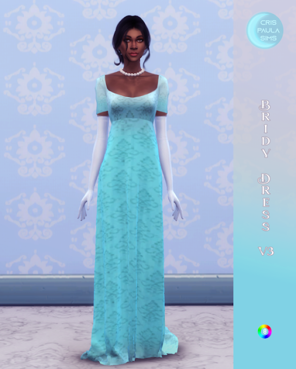 Alpha BRIDY DRESS V3 by simsfinds - The Sims 4 Custom Content