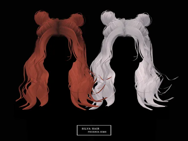 Alpha Silva Hair - The Sims 4 Custom Content