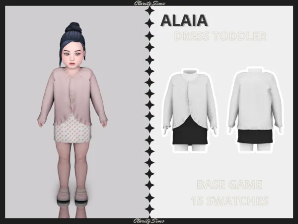 Alpha Alaia Dress Toddler - The Sims 4 Custom Content