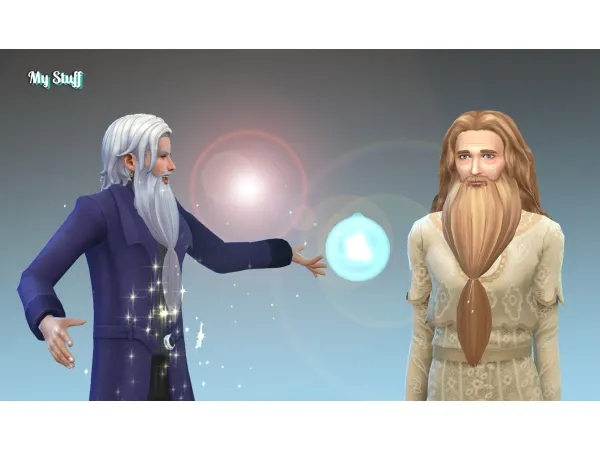 Maxis Match Albus Dumbledore Beard by kiarazurk - The Sims 4 Custom Content