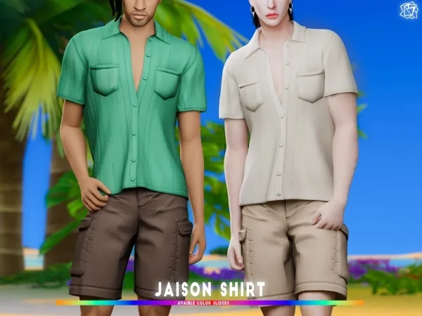 Alpha Jaison Shirt brsims - The Sims 4 Custom Content