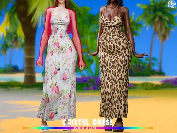 Alpha Cristel Dress brsims - The Sims 4 Custom Content