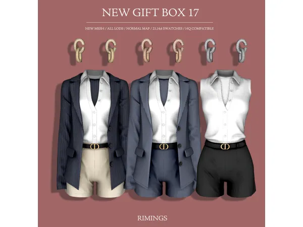 Alpha [RIMINGS] NEW GIFT BOX 17 by RIMINGs - The Sims 4 Custom Content