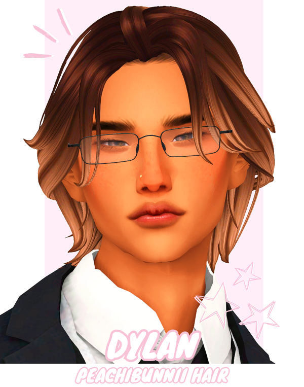 Maxis Match Dylan Hair by simsfinds - The Sims 4 Custom Content