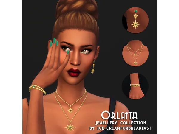 Maxis Match Orlaith Jewellery Collection July 2024 by icecreamforbreakfast - The Sims 4 Custom Content