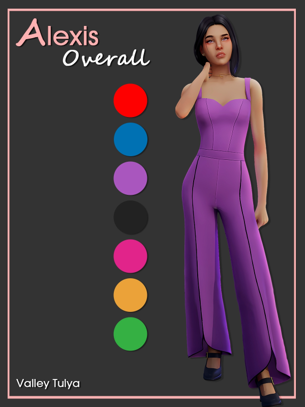 Alpha ( ) Alexis Overall by simsfinds - The Sims 4 Custom Content
