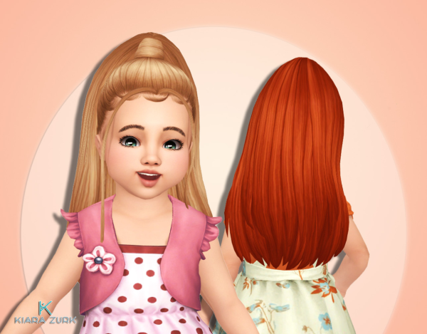 Maxis Match Penny Ponytail for Toddlers by simsfinds - The Sims 4 Custom Content