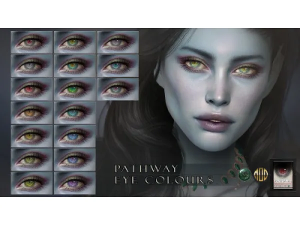 Alpha Pathway Eyes (Light) ( ) - The Sims 4 Custom Content