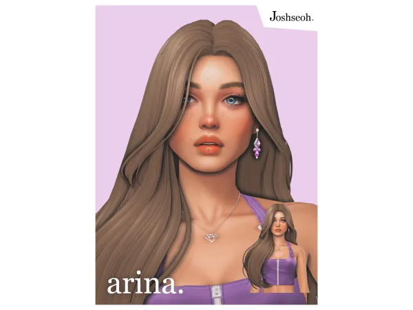 Maxis Match Arina Hair by jo_se_oh - The Sims 4 Custom Content
