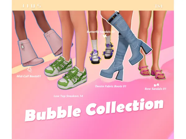 Mix Download Bubble Collection by jiussims - The Sims 4 Custom Content