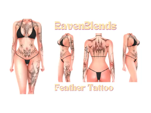 Feather Tattoo by RavenBlends