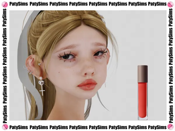 Alpha Matte effect lipstick PATYSIMS - The Sims 4 Custom Content