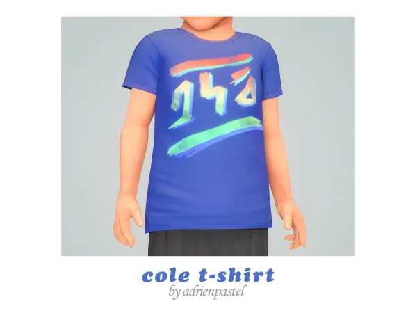 Maxis Match Cole T Shirt (Toddler) by adrienpastel - The Sims 4 Custom Content