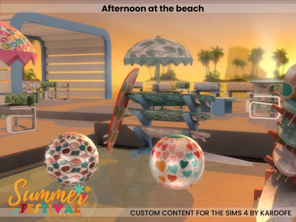 Alpha Afternoon at the beach - The Sims 4 Custom Content