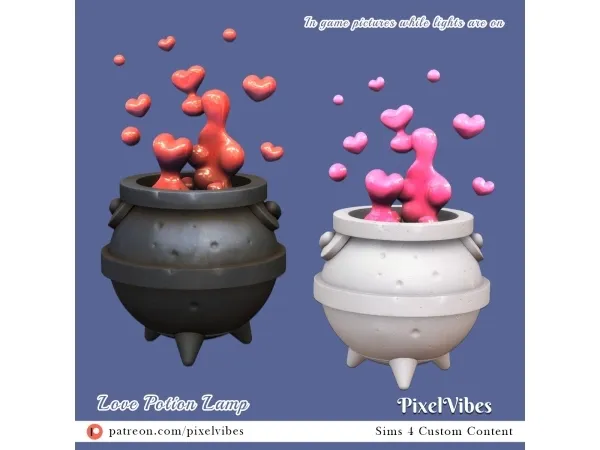 Alpha Love Potion Lamp - The Sims 4 Custom Content