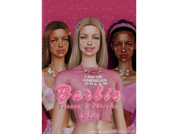 Alpha Barbie SKIN LIPSTICK TRAY FILES BFF - The Sims 4 Custom Content