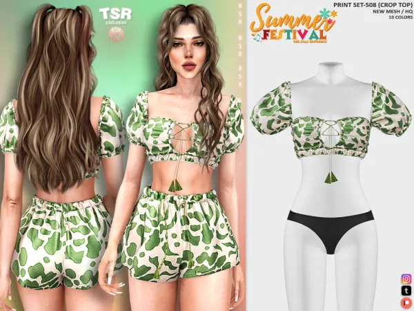Alpha PRINT SET 508 BD1320 BD1321 - The Sims 4 Custom Content