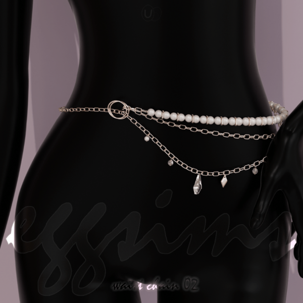 Alpha [EGGSIMS] waist chain 02 by simsfinds - The Sims 4 Custom Content