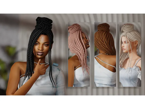 Alpha [MODCo] Aline Hairstyle by darknighttsims - The Sims 4 Custom Content