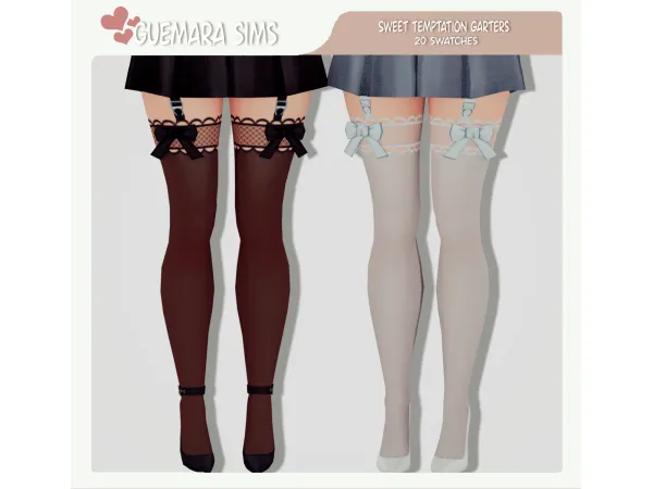 Alpha Sweet Temptation Garters (Public now) by guemarasims - The Sims 4 Custom Content