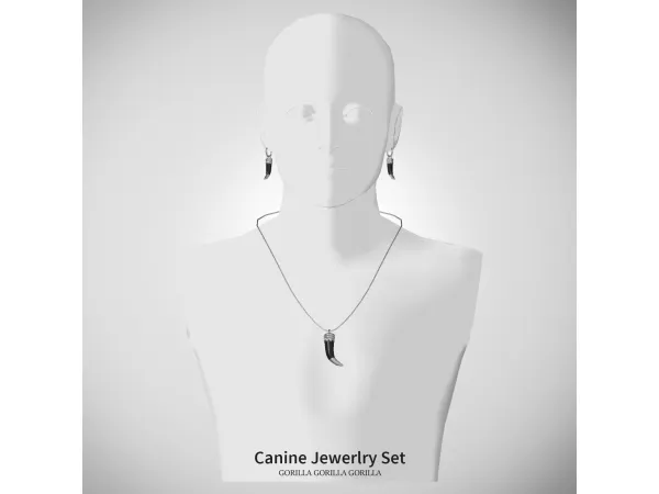 Alpha Canine Jewerlry Set by gorillax3 - The Sims 4 Custom Content