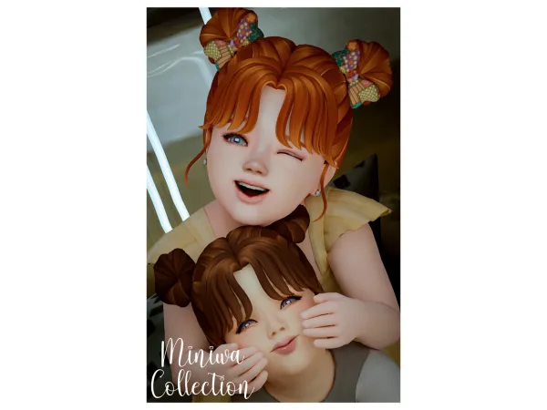 Maxis Match EMILIA HAIR COLLECTION by miniwa - The Sims 4 Custom Content