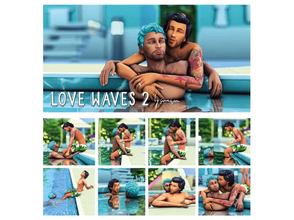 Mix Love waves 2 - The Sims 4 Custom Content