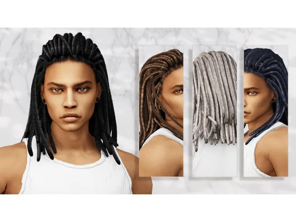 Alpha [MODCo] Yared Hairstyle by darknighttsims - The Sims 4 Custom Content