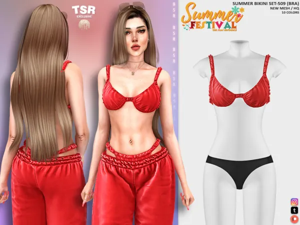 Alpha SUMMER BIKINI SET 509 BD1322 BD1323 BD1324 - The Sims 4 Custom Content